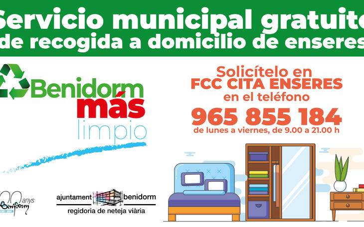 Más del 55% de los enseres de Benidorm se sacan a la calle sin concertar el servicio gratuito de recogida